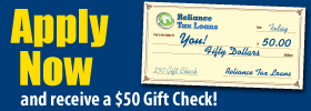 Apply Today at Reliance Tax Loans